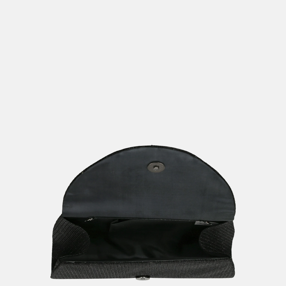 Firenze ring clutch glitter black bij Duifhuizen