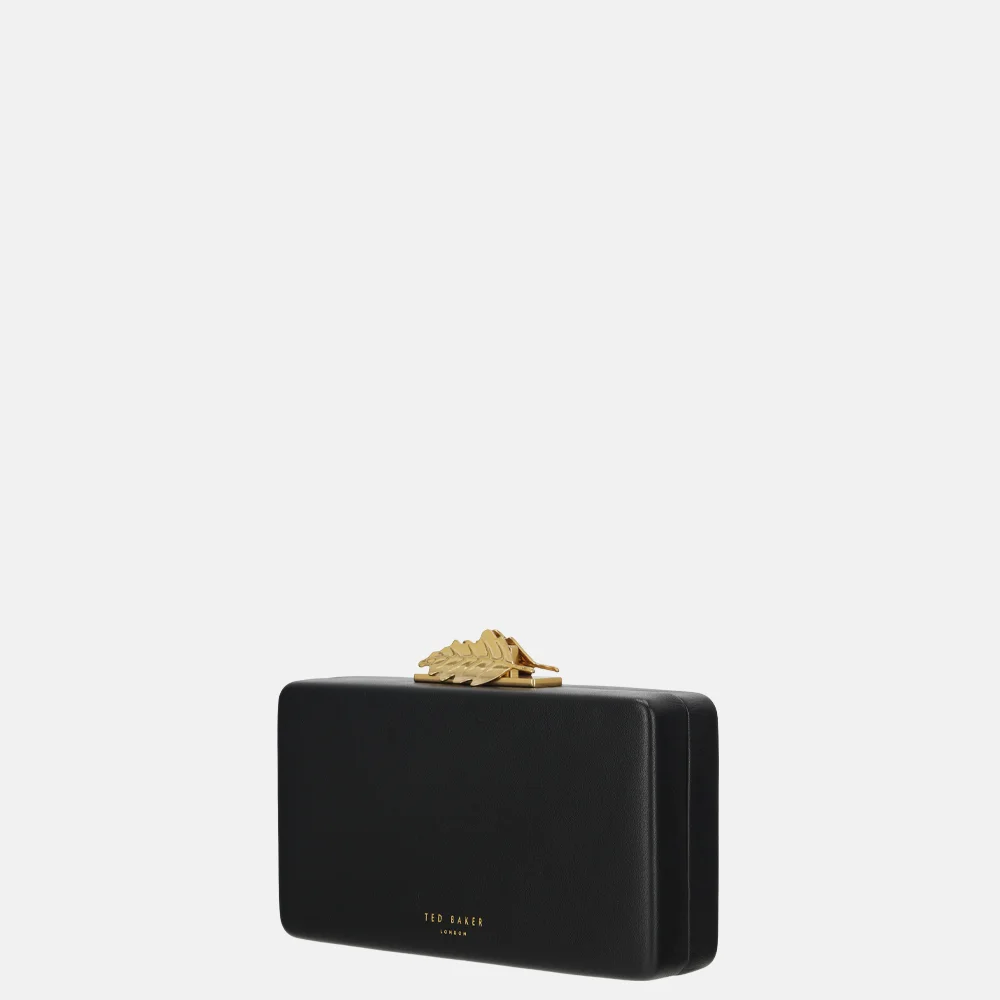 Ted Baker Leaff clutch black bij Duifhuizen