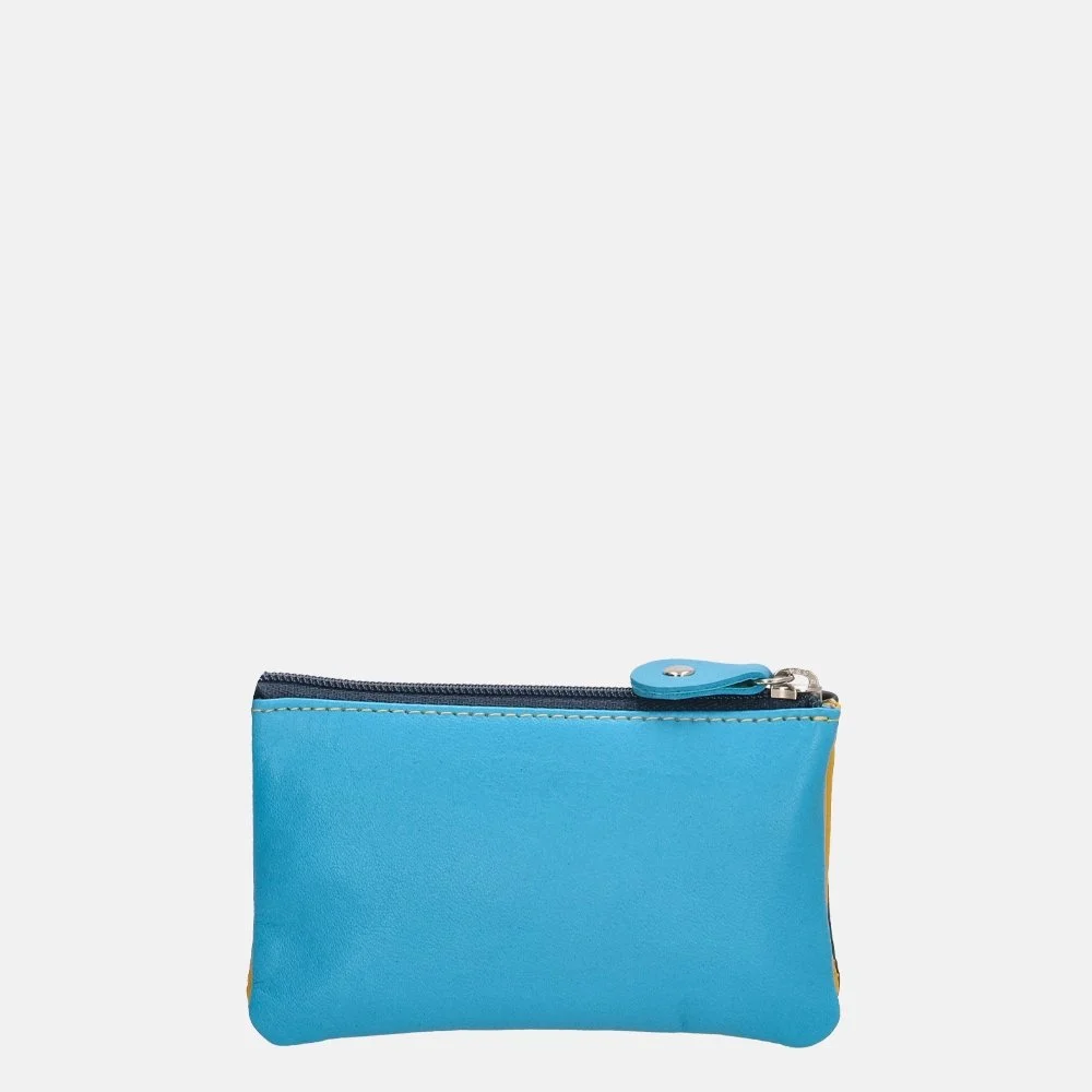 Happy Wallet rits sleuteletui blauw bij Duifhuizen