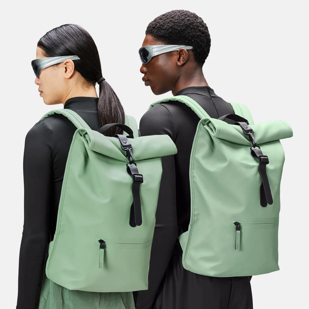 Rains Roll-top rugzak 15 inch haze bij Duifhuizen