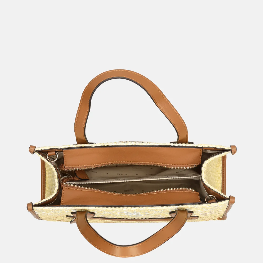 Guess Silvana handtas cognac logo bij Duifhuizen