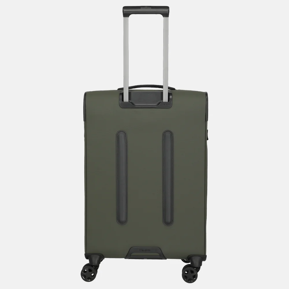 Travelite Briize koffer 67 cm M expandable khaki bij Duifhuizen
