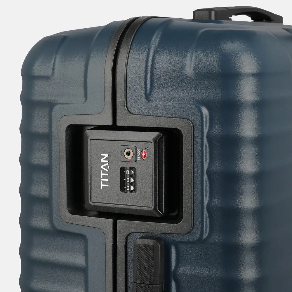 Titan Overseas reiskoffer 69 cm midnight blue bij Duifhuizen