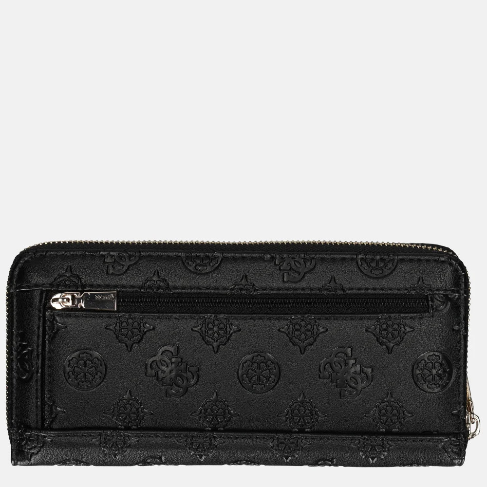 Guess Gerty SLG ziparound portemonnee L black bij Duifhuizen