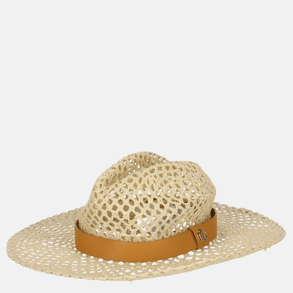 Guess Fedora muts/pet nat natural bij Duifhuizen