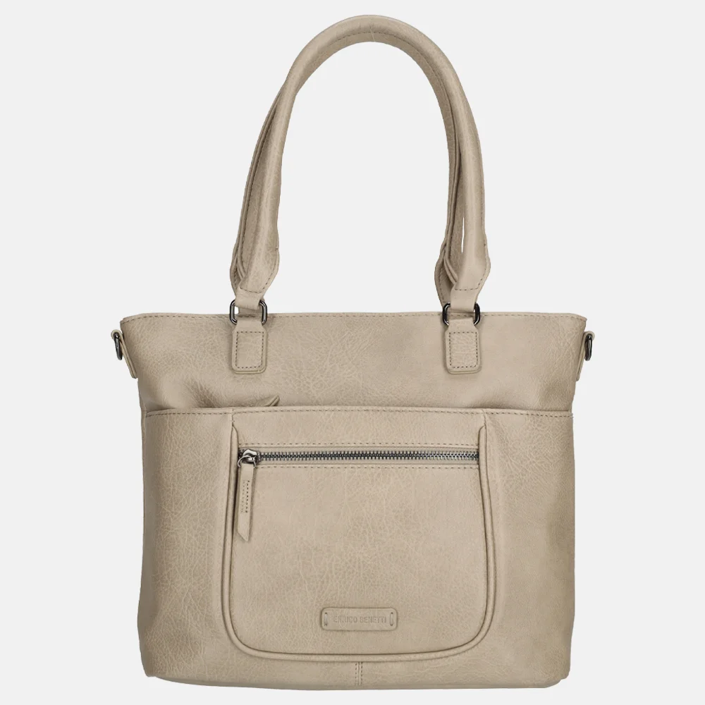 Enrico Benetti Emma handtas lichttaupe bij Duifhuizen