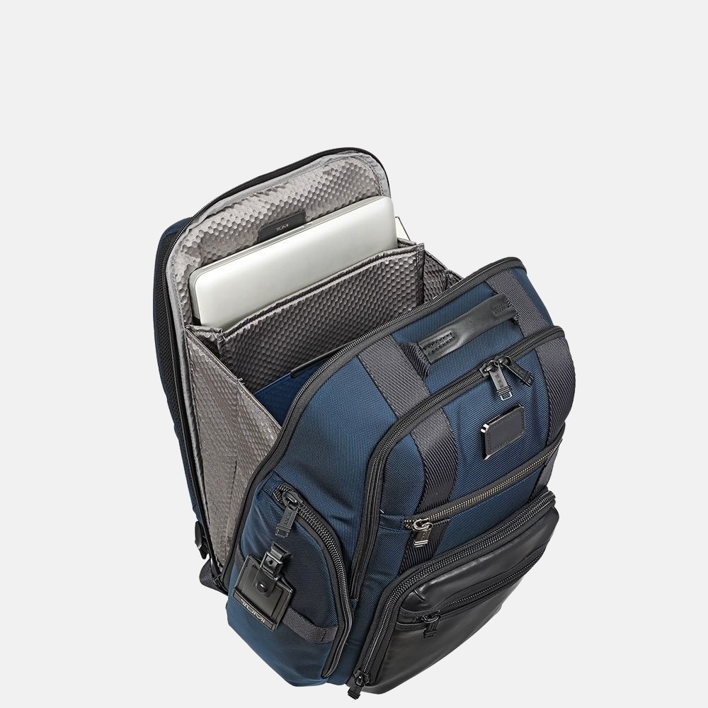 Tumi Alpha Bravo Sheppard Deluxe laptop rugzak 15 inch navy bij Duifhuizen