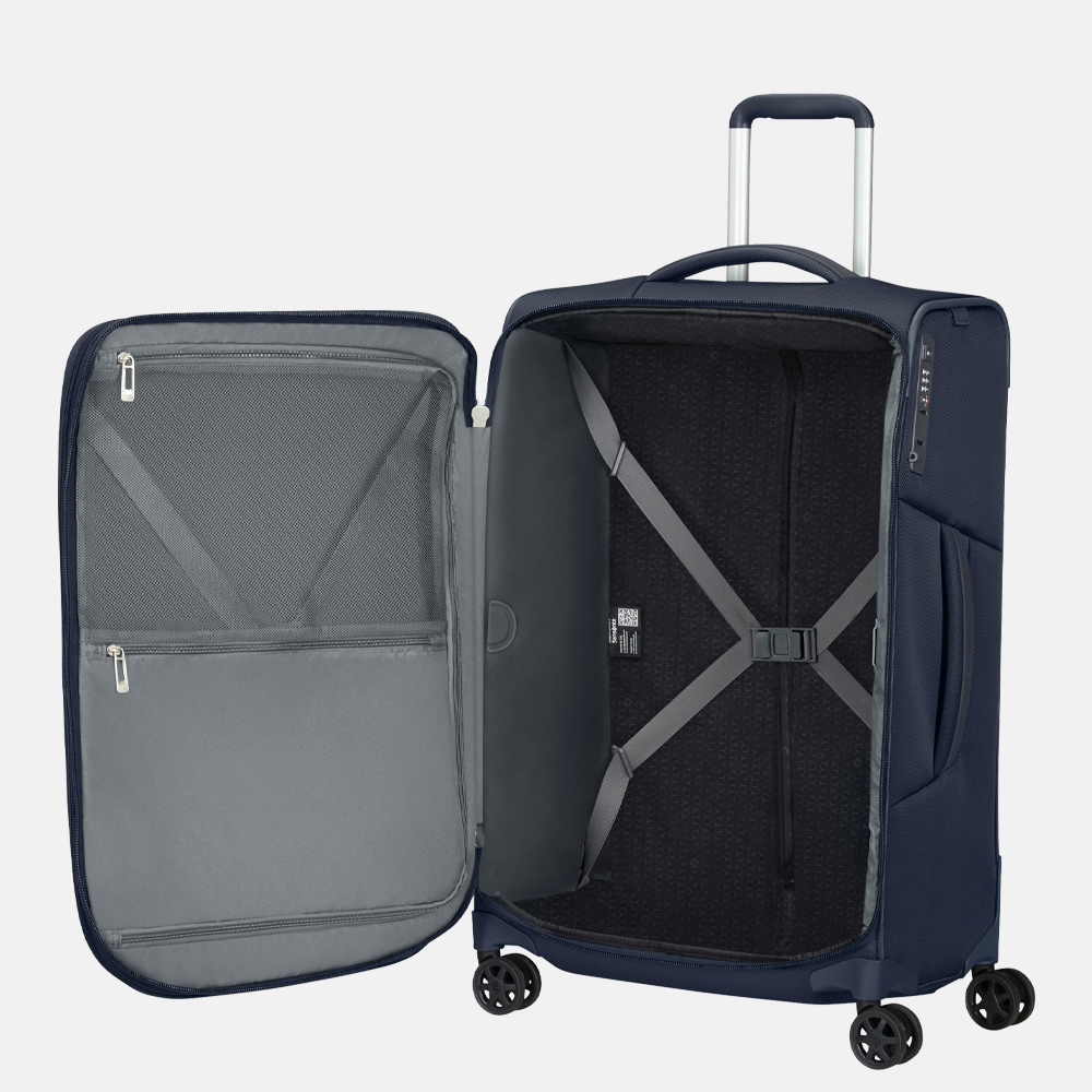 Samsonite Respark koffer 67 cm midnight blue bij Duifhuizen