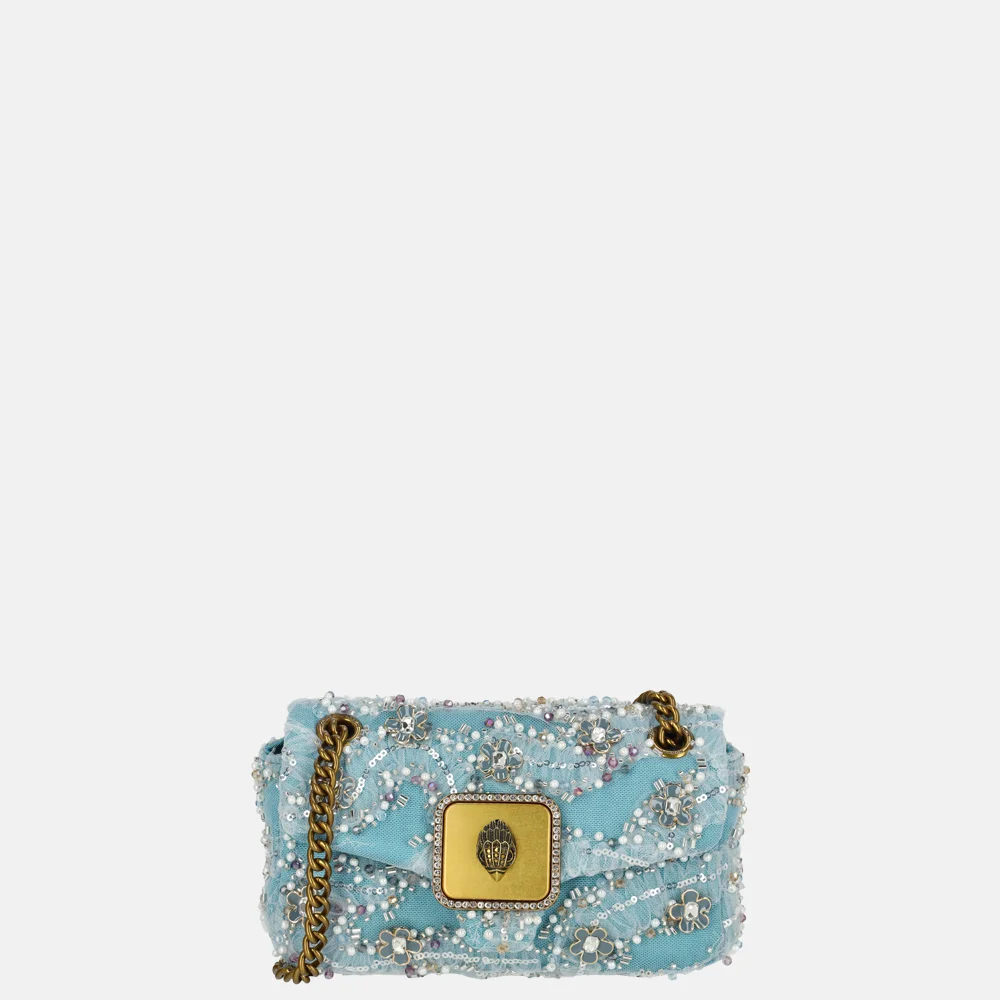 Kurt Geiger Pimlico schoudertas mini blue pal bij Duifhuizen