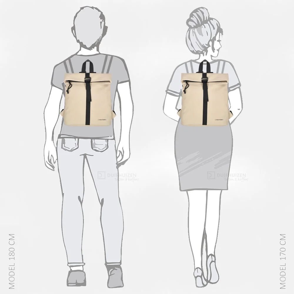 New Rebels Mart rugzak small fel beige bij Duifhuizen