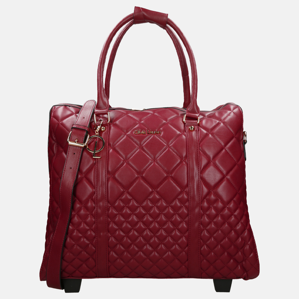 Olivia Lauren Lyana business trolley + tas bordo bij Duifhuizen
