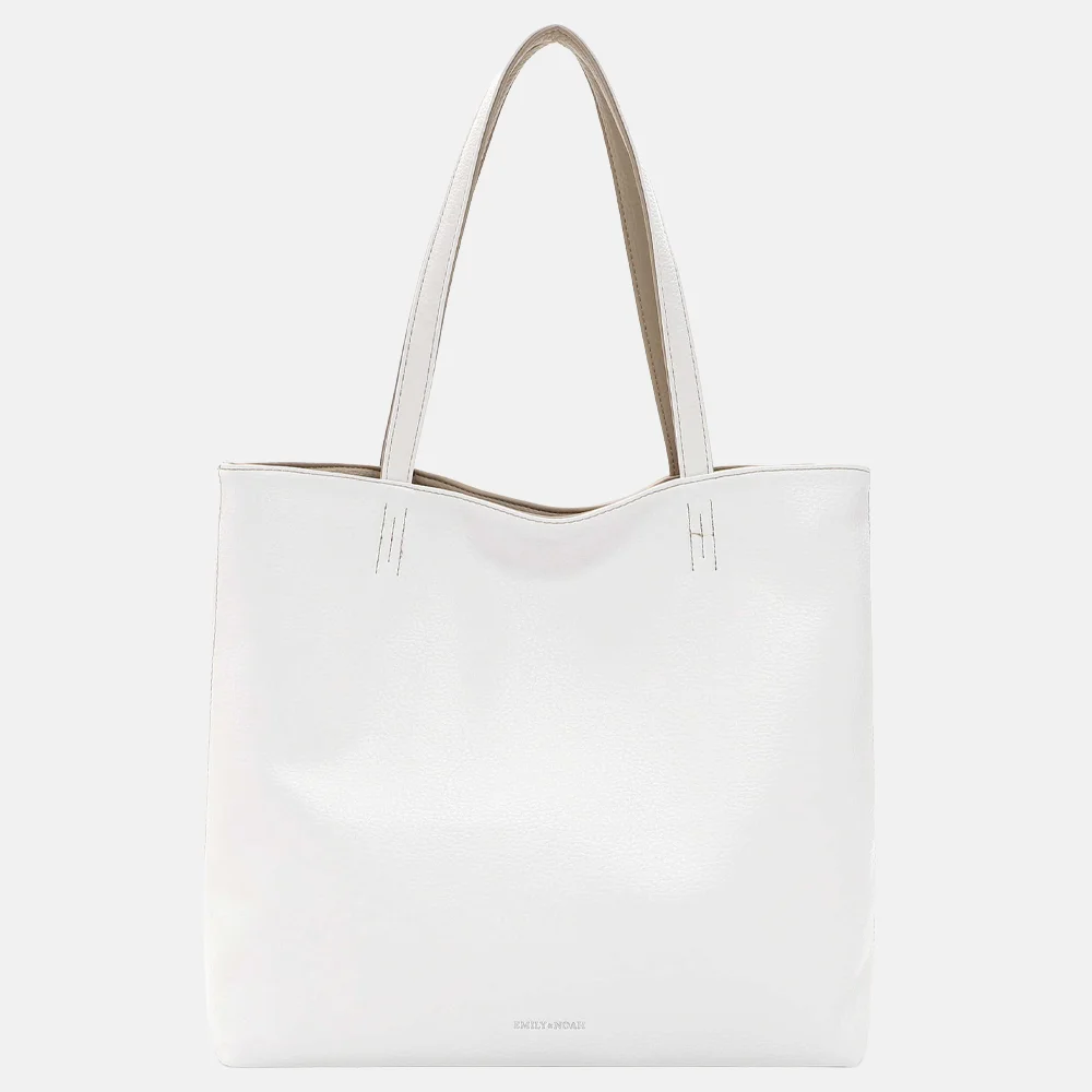 Emily & Noah Eva bag-in-bag shopper reversible white/beige