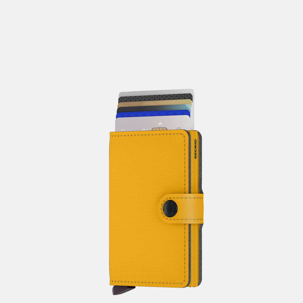 Secrid Miniwallet Yard pasjeshouder powder ochre bij Duifhuizen