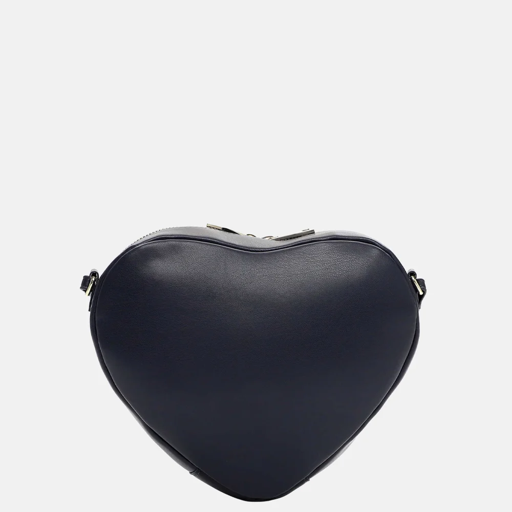 Emily & Noah Julia crossbody tas hart blauw bij Duifhuizen