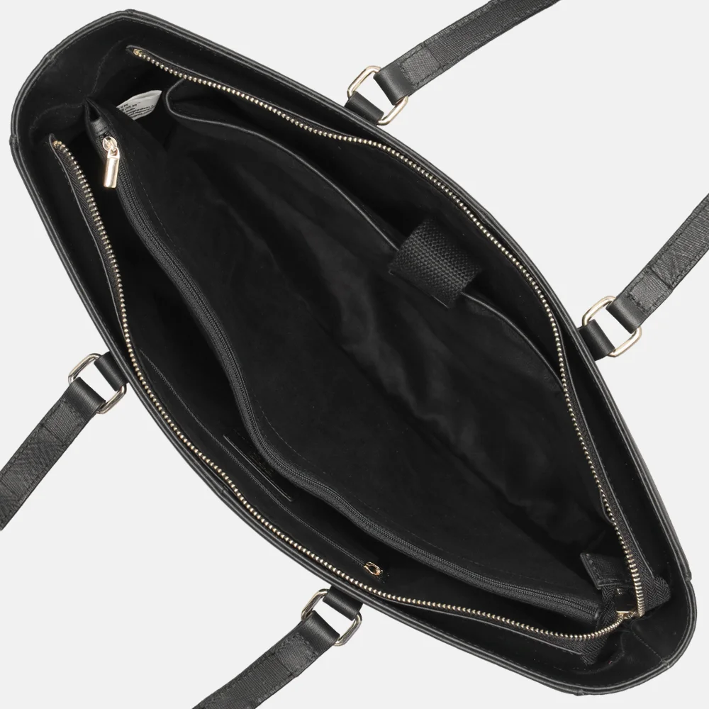 Duifhuizen leren shopper 14 inch zwart bij Duifhuizen