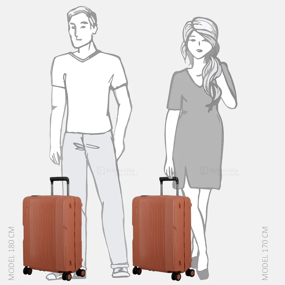 Jump MAxlock handbagage koffer 55 cm brique bij Duifhuizen