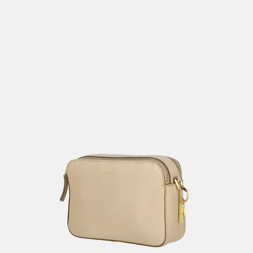 Loulou Essentiels Zoe crossbody tas cashmere bij Duifhuizen