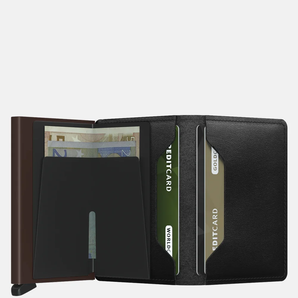 Secrid Slimwallet pasjeshouder original black-brown bij Duifhuizen