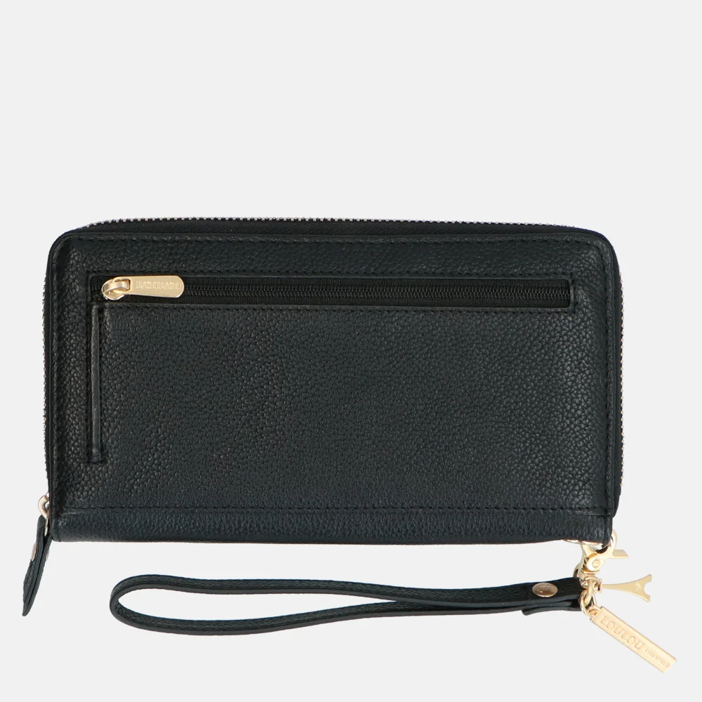 Loulou Essentiels SLB portemonnee black bij Duifhuizen
