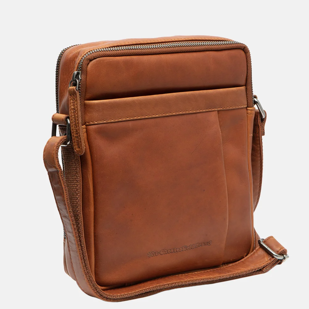 Chesterfield Alva schoudertas cognac bij Duifhuizen