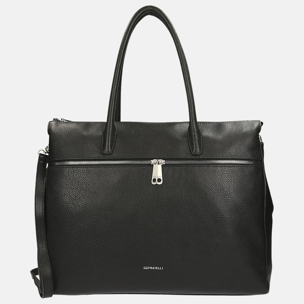GiGi Fratelli Romance Business laptoptas 15.6 inch black bij Duifhuizen