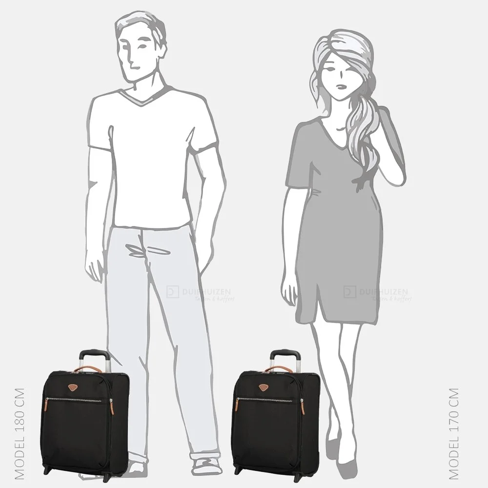 Jump Etretat underseater koffer 45 cm black bij Duifhuizen