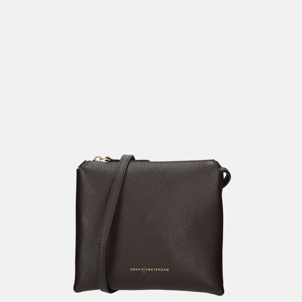 Smaak Amsterdam Jovi crossbody tas dark chocolat bij Duifhuizen