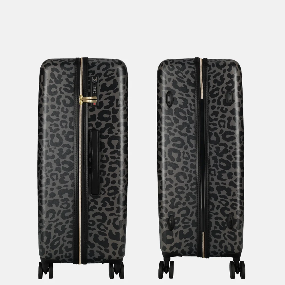 Mosz Lauren koffer 77 cm nero leo bij Duifhuizen