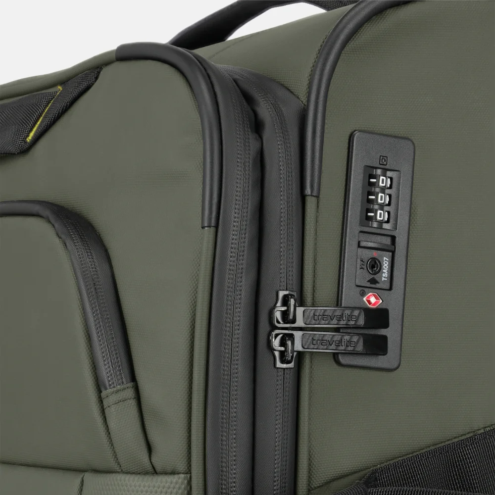 Travelite Briize handbagage koffer 55 cm khaki bij Duifhuizen