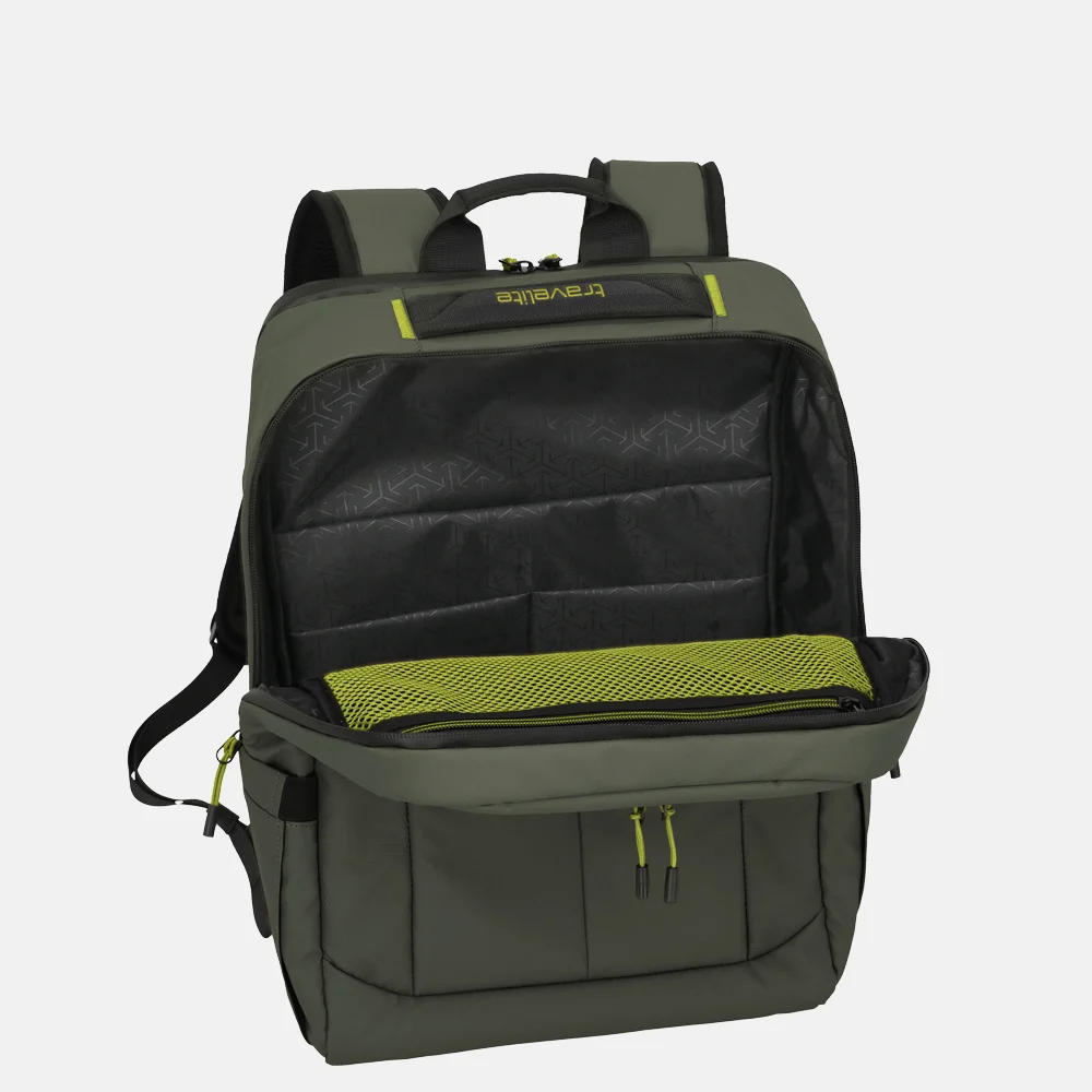 Travelite Briize rugzak M khaki bij Duifhuizen
