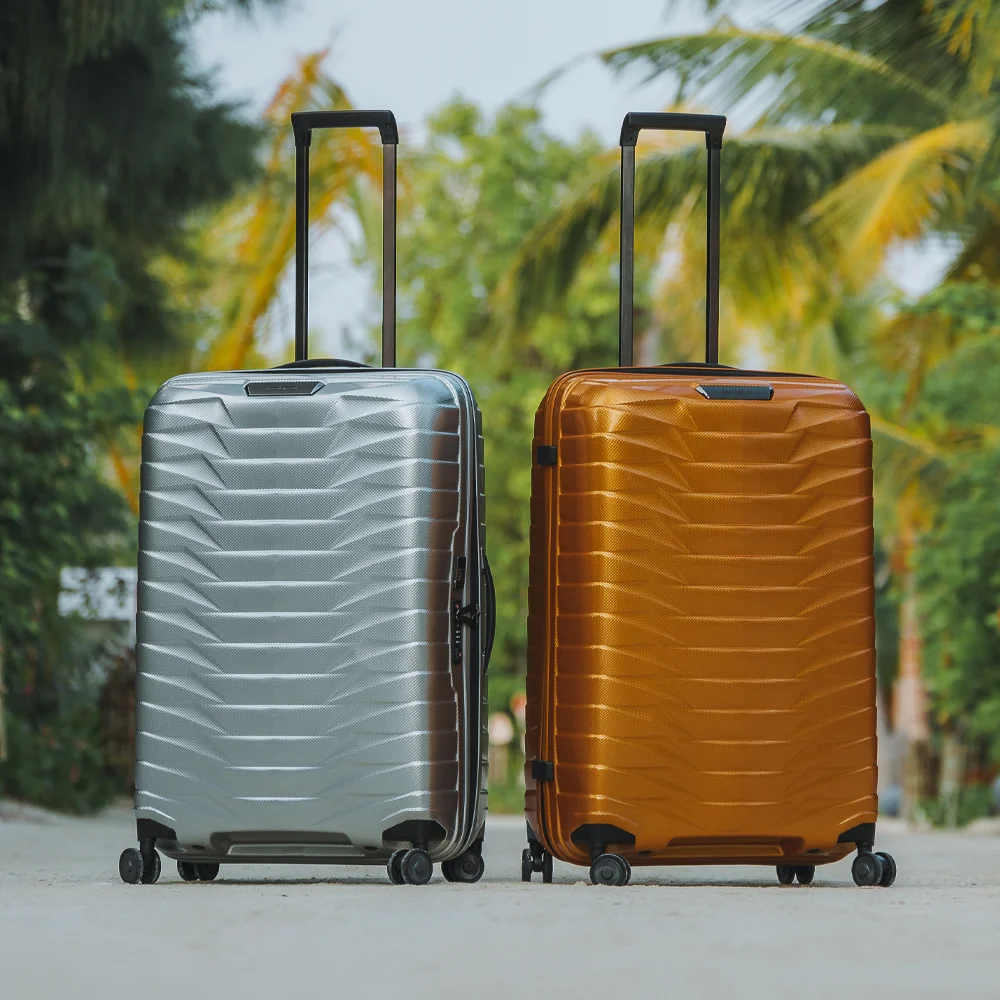 Samsonite Proxis spinner 75 cm honey gold bij Duifhuizen