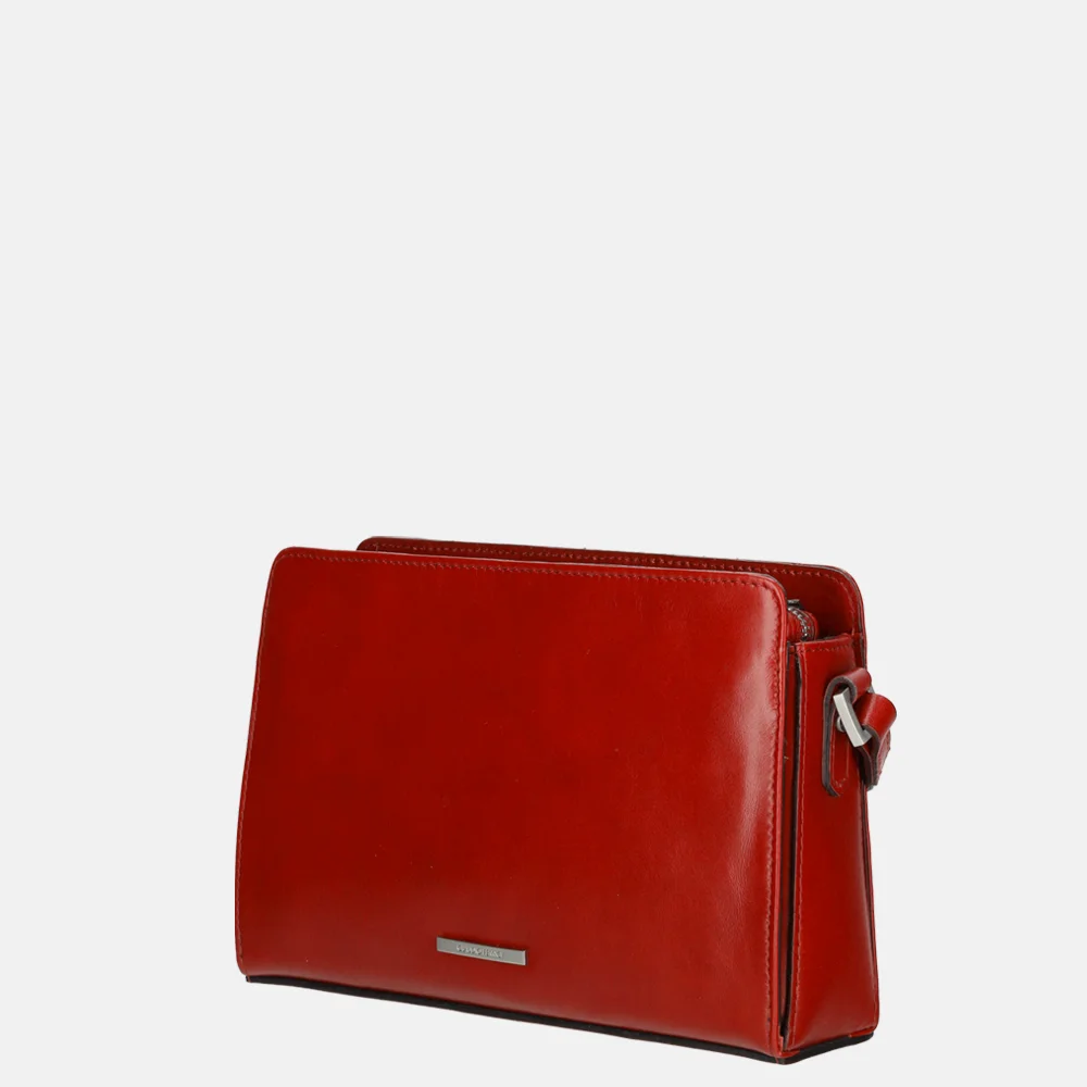 Claudio Ferrici Classico schoudertas red bij Duifhuizen