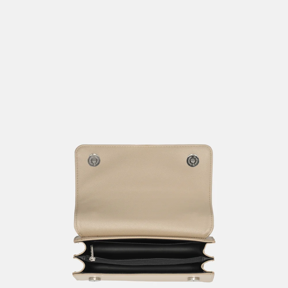 Flora & Co schoudertas beige bij Duifhuizen