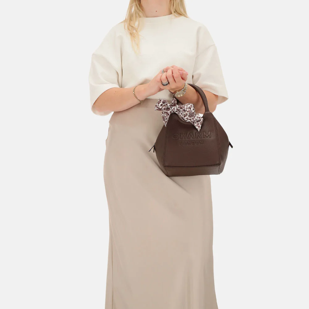 Charm London Bond street handtas S donkerbruin bij Duifhuizen