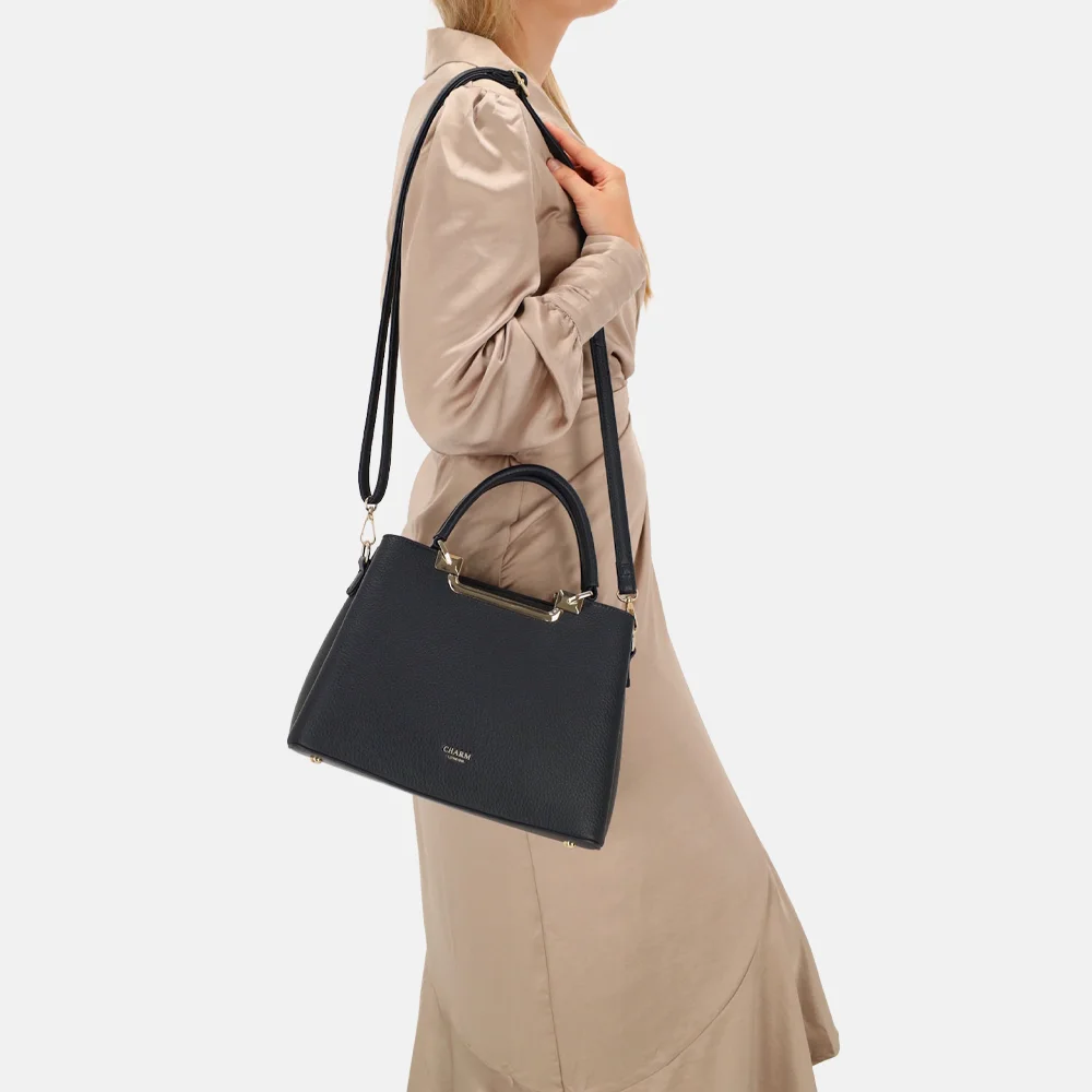 Charm London handtas M blauw bij Duifhuizen