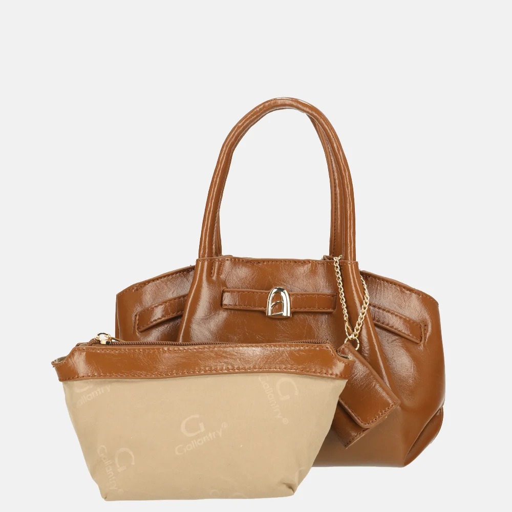 Firenze handtas combi S brown bij Duifhuizen