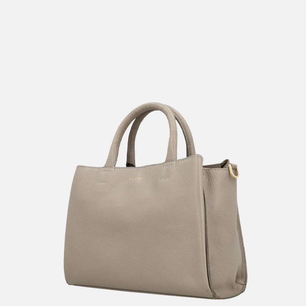 Loulou Essentiels Vera handtas soft sepia bij Duifhuizen