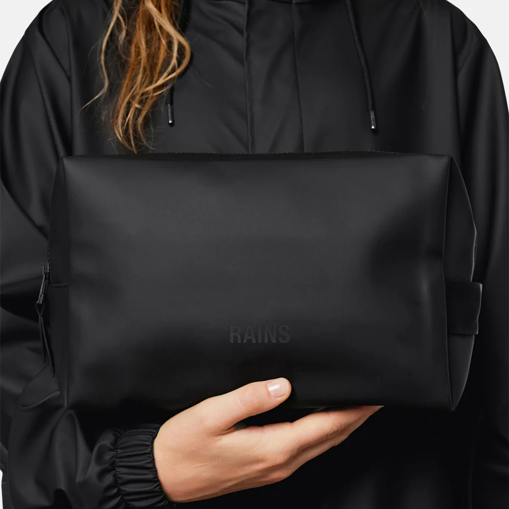 Rains Wash Bag toilettas L black bij Duifhuizen
