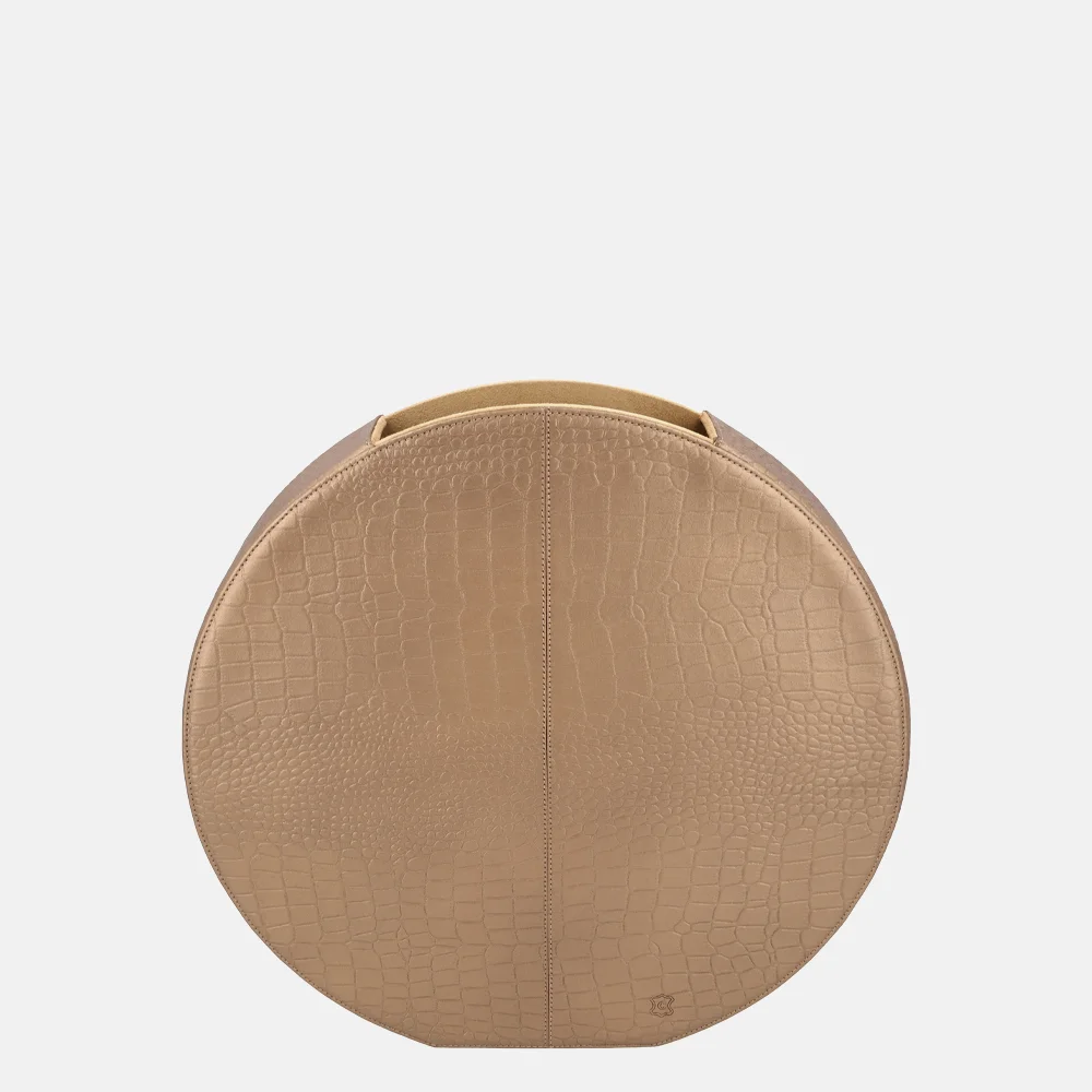 Chamada leren vaas croco medium koper