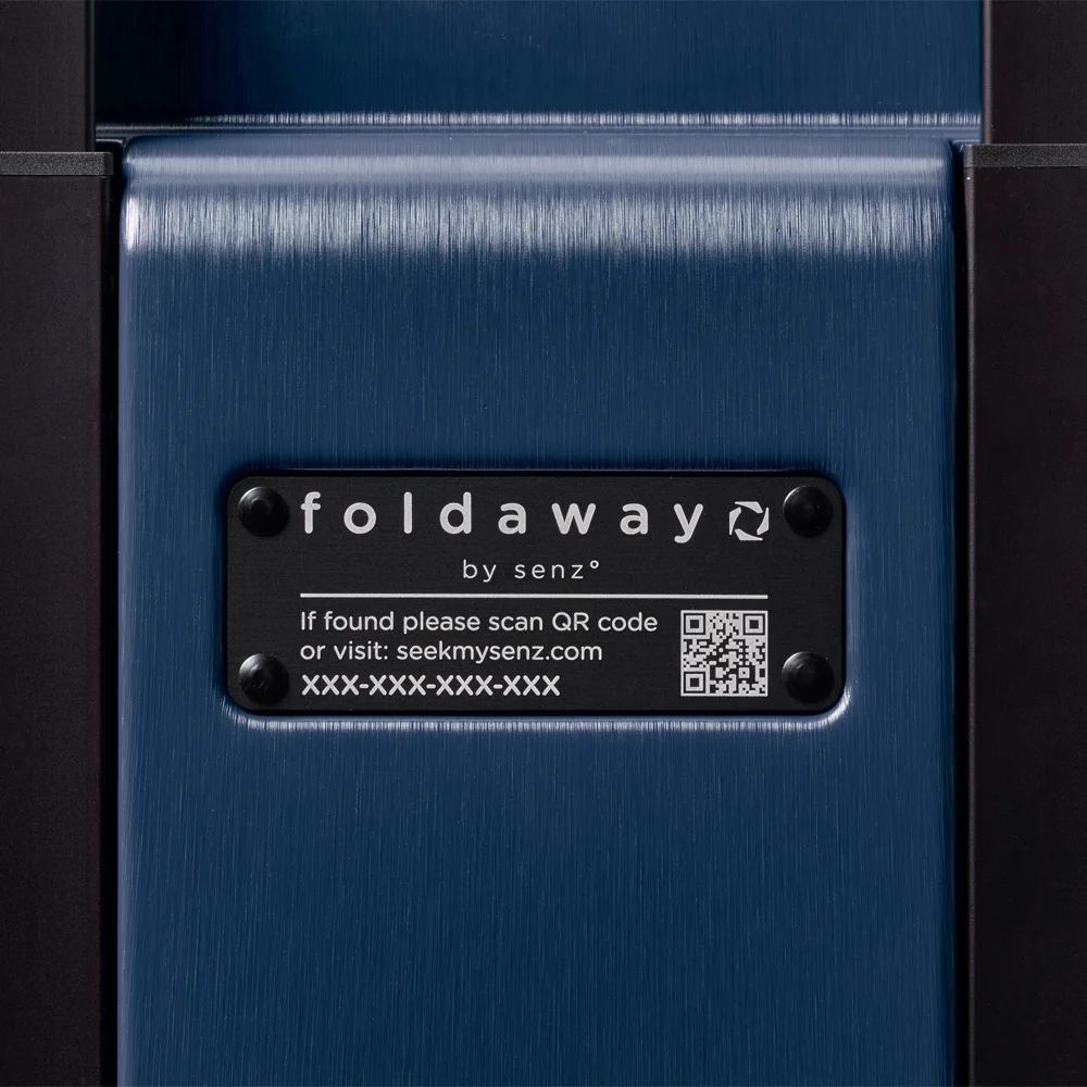 Senz Foldaway handbagage koffer opvouwbaar 55 cm midnight blue bij Duifhuizen