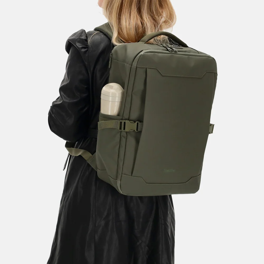 Beagles laptoprugzak 15 inch olijfgroen bij Duifhuizen