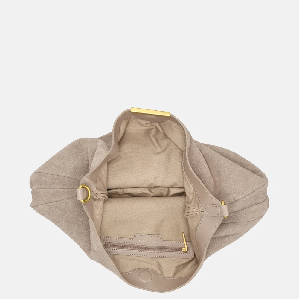 Ted Baker Ammilia schoudertas taupe bij Duifhuizen