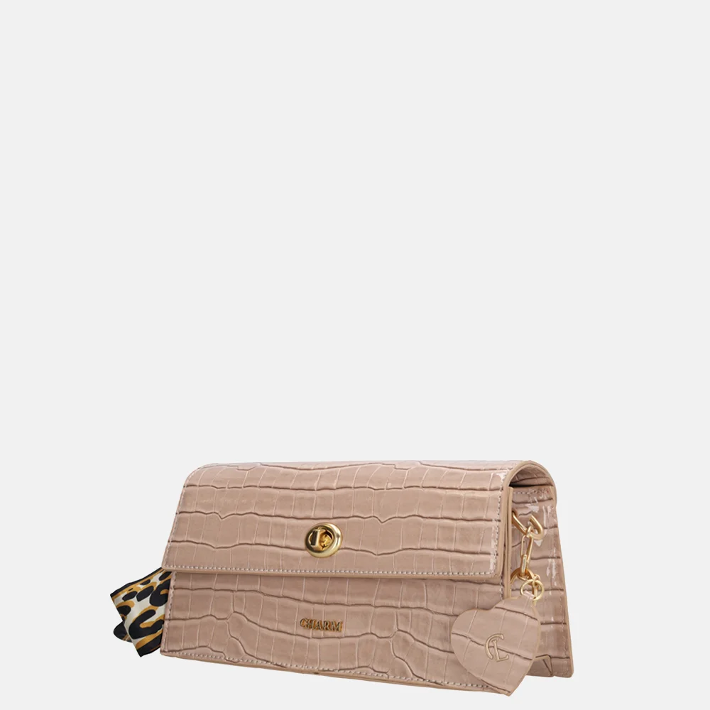 Charm London Knightsbridge schoudertas oudroze bij Duifhuizen