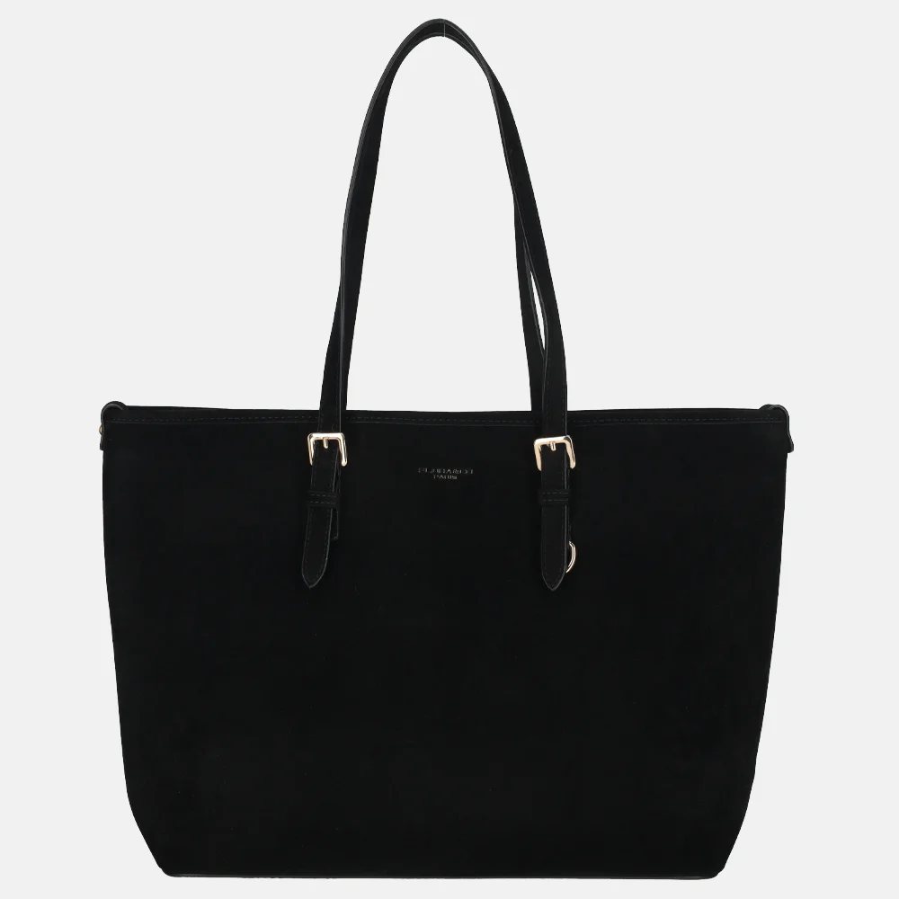 Flora & Co suedine shopper L noir bij Duifhuizen