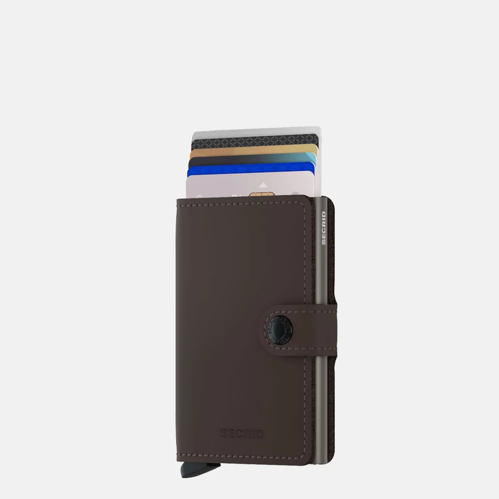 Secrid Miniwallet pasjeshouder matte truffle bij Duifhuizen