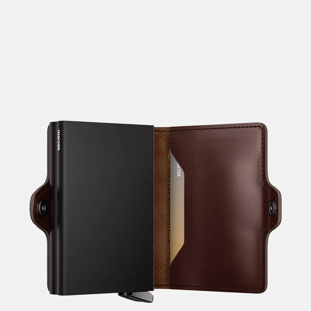 Secrid Premium Twinwallet pasjeshouder Dusk Dark Brown + bij Duifhuizen