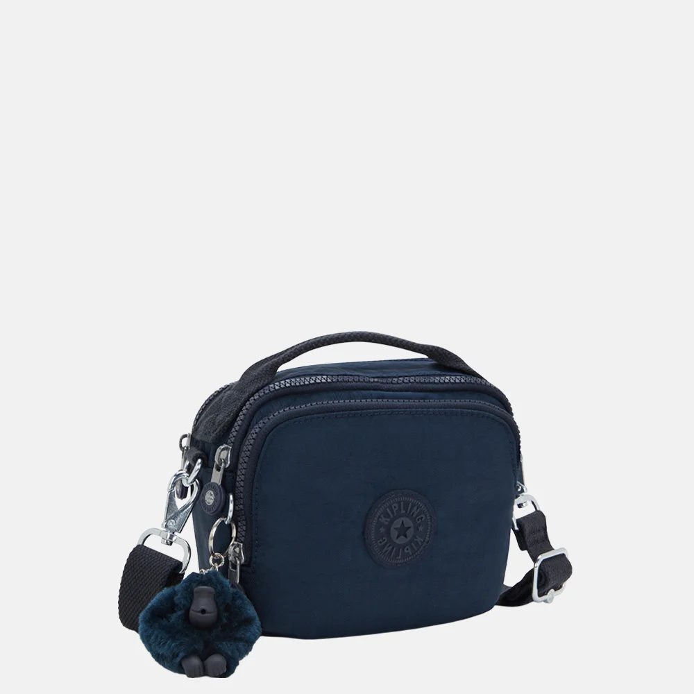 Kipling Cahir handtas 3-in-1 blue bleu bij Duifhuizen