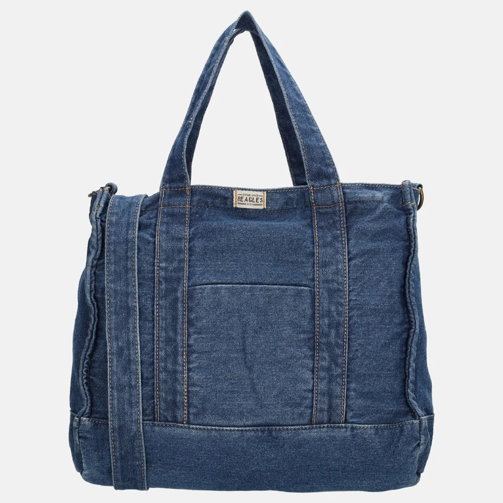 Beagles handtas L jeans jeansblauw