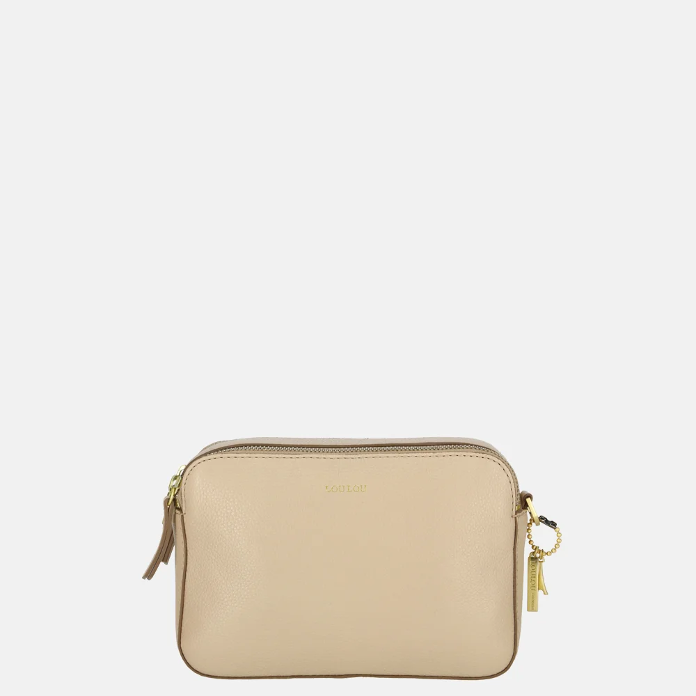 Loulou Essentiels Zoe crossbody tas cashmere bij Duifhuizen
