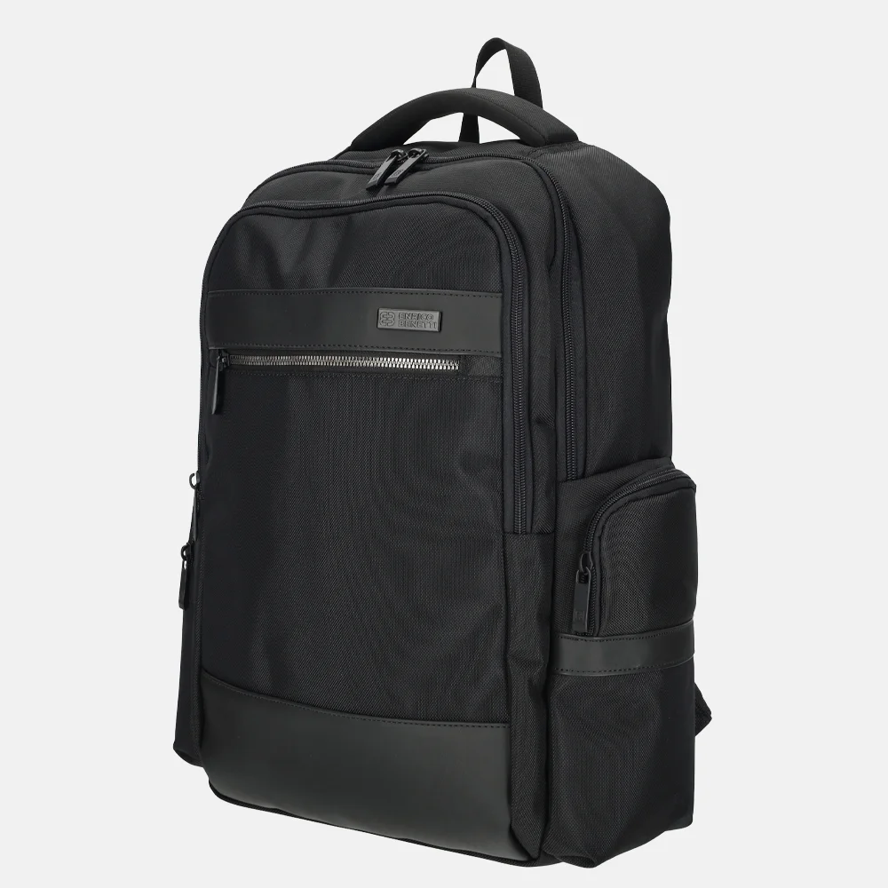 Enrico Benetti Salford laptoprugzak 17 inch zwart bij Duifhuizen